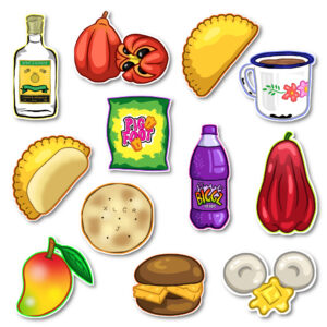 "Growing up Jamaican" Stickers 120 PCS